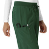 Carhartt Cross-Flex Women's Boot Cut Scrub Pant - Douglas Fir pocket