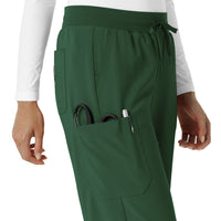 Carhartt Cross-Flex Women's Boot Cut Scrub Pant - Douglas Fir pocket