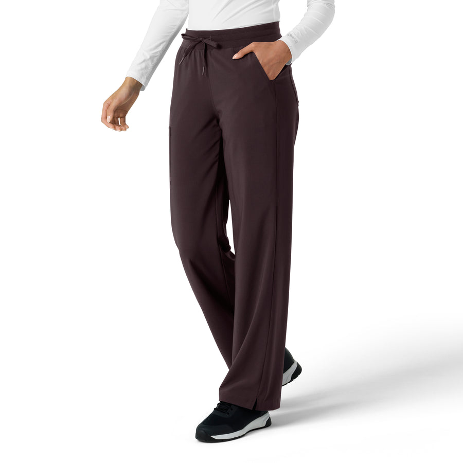 Force Cross-Flex Women's Boot Cut Scrub Pant Dark Sepia side view