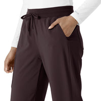 Force Cross-Flex Women's Boot Cut Scrub Pant Dark Sepia side detail 2