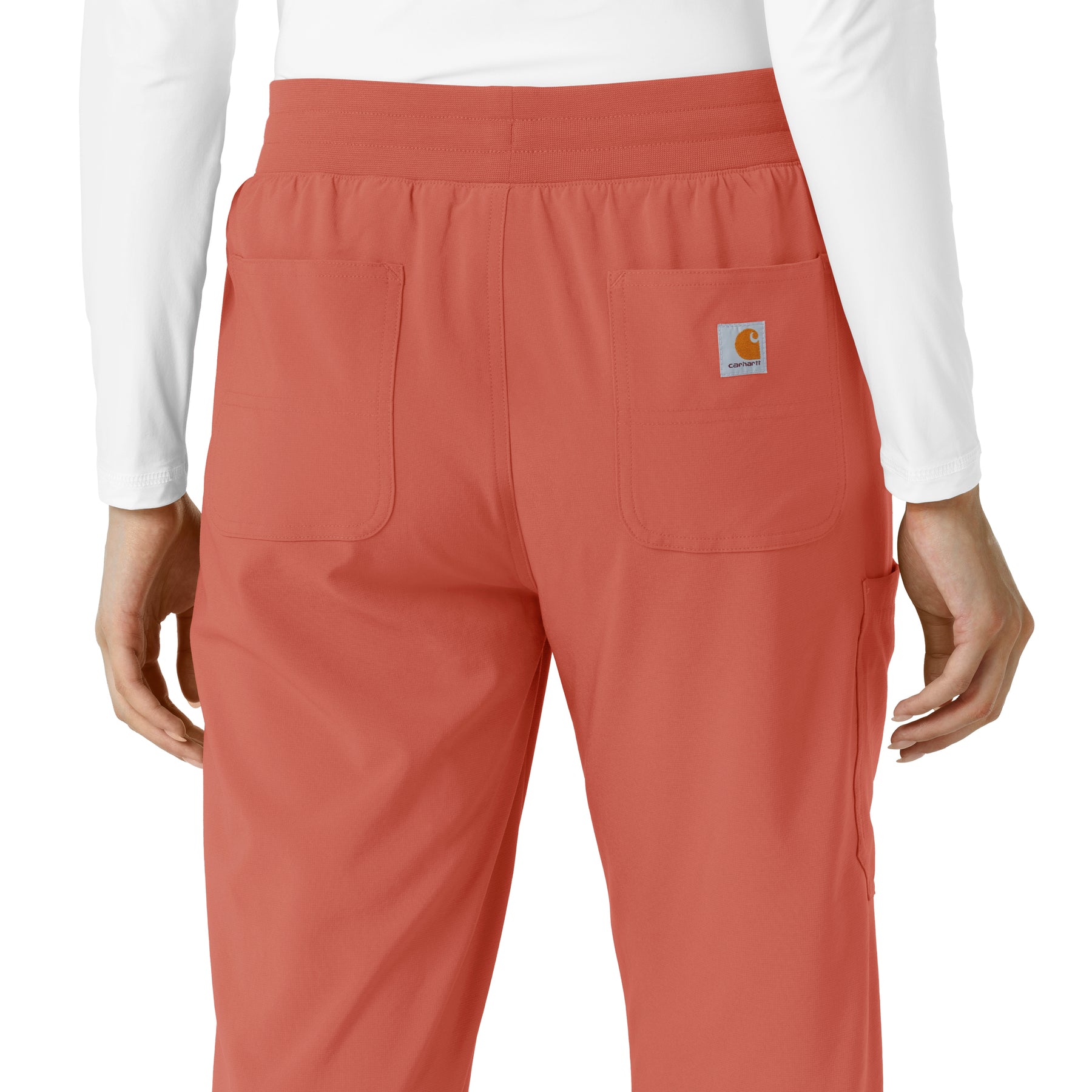 Force Cross-Flex Women's Boot Cut Scrub Pant Dusty Cedar side detail 1