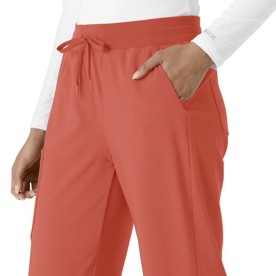 Force Cross-Flex Women's Boot Cut Scrub Pant Dusty Cedar side detail 2