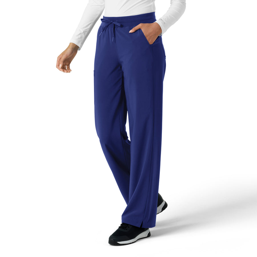 Force Cross-Flex Women's Boot Cut Scrub Pant Galaxy Blue side view