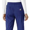 Force Cross-Flex Women's Boot Cut Scrub Pant Galaxy Blue side detail 1