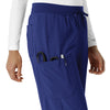 Force Cross-Flex Women's Boot Cut Scrub Pant Galaxy Blue hemline detail