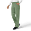 Force Cross-Flex Women's Boot Cut Scrub Pant Green Slate side view