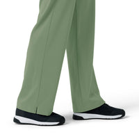 Force Cross-Flex Women's Boot Cut Scrub Pant Green Slate back detail