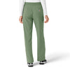 Force Cross-Flex Women's Boot Cut Scrub Pant Green Slate back view