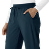 Force Cross-Flex Women's Boot Cut Scrub Pant Navy side detail 2