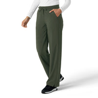 Force Cross-Flex Women's Boot Cut Scrub Pant Olive side view