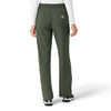 Force Cross-Flex Women's Boot Cut Scrub Pant Olive back view