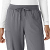 Force Cross-Flex Women's Boot Cut Scrub Pant Pewter front detail
