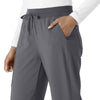 Force Cross-Flex Women's Boot Cut Scrub Pant Pewter side detail 2