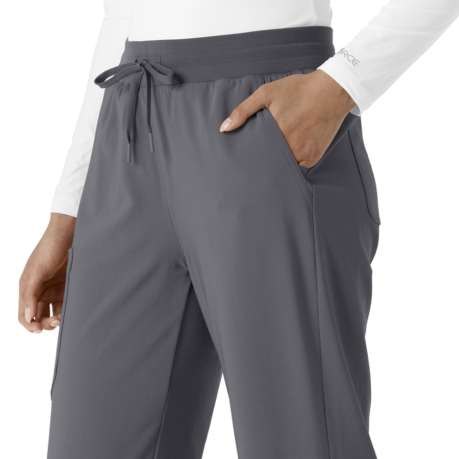 Force Cross-Flex Women's Boot Cut Scrub Pant Pewter side detail 2