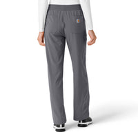 Force Cross-Flex Women's Boot Cut Scrub Pant Pewter back view