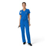 Force Cross-Flex Women's Boot Cut Scrub Pant Royal full scrub set