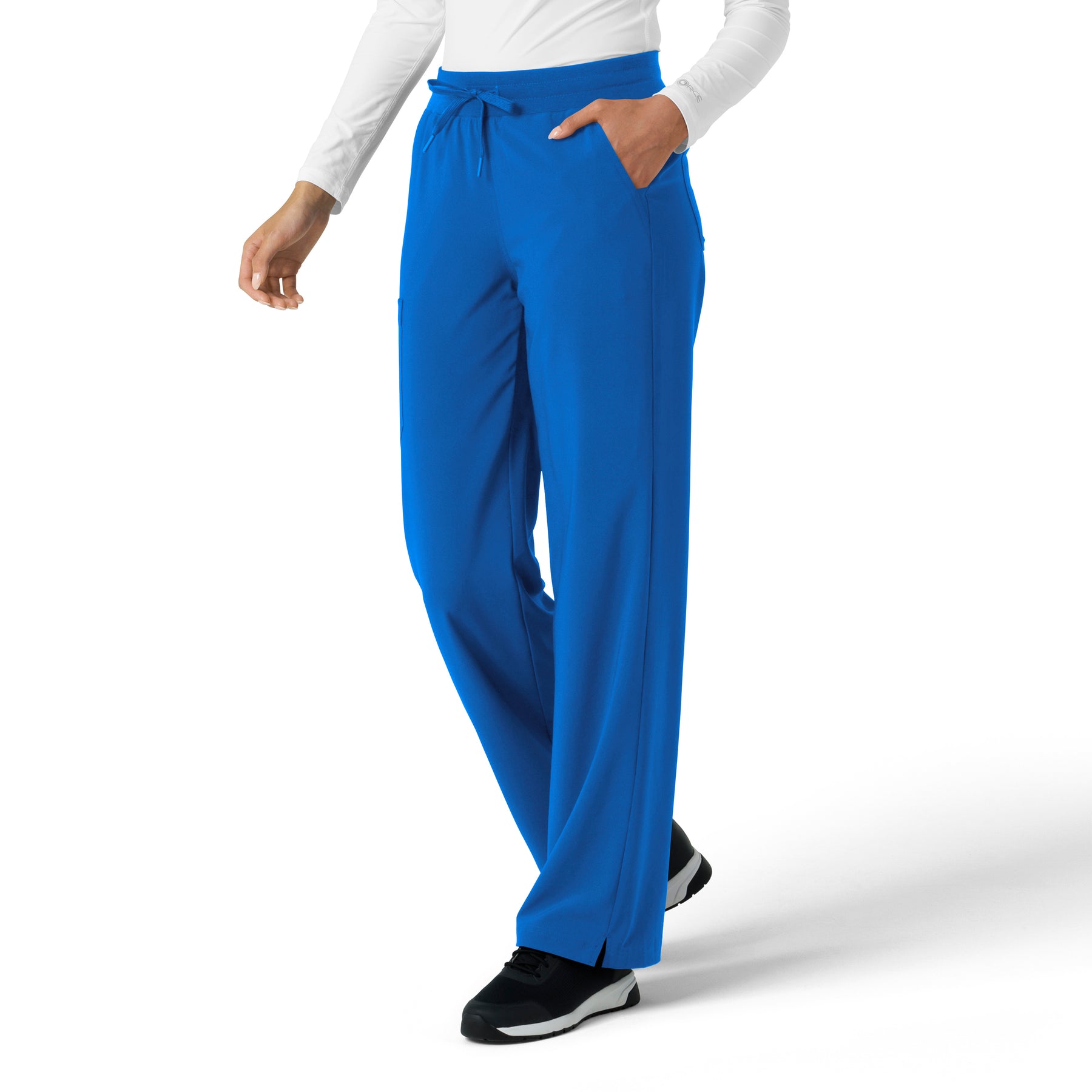 Force Cross-Flex Women's Boot Cut Scrub Pant Royal side view
