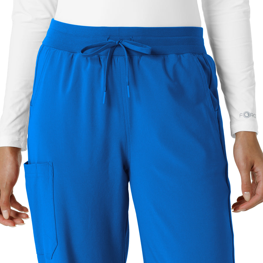 Force Cross-Flex Women's Boot Cut Scrub Pant Royal front detail