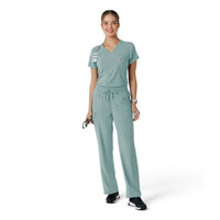 Force Cross-Flex Women's Boot Cut Scrub Pant Summer Blue full scrub set