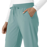 Force Cross-Flex Women's Boot Cut Scrub Pant Summer Blue side detail 2