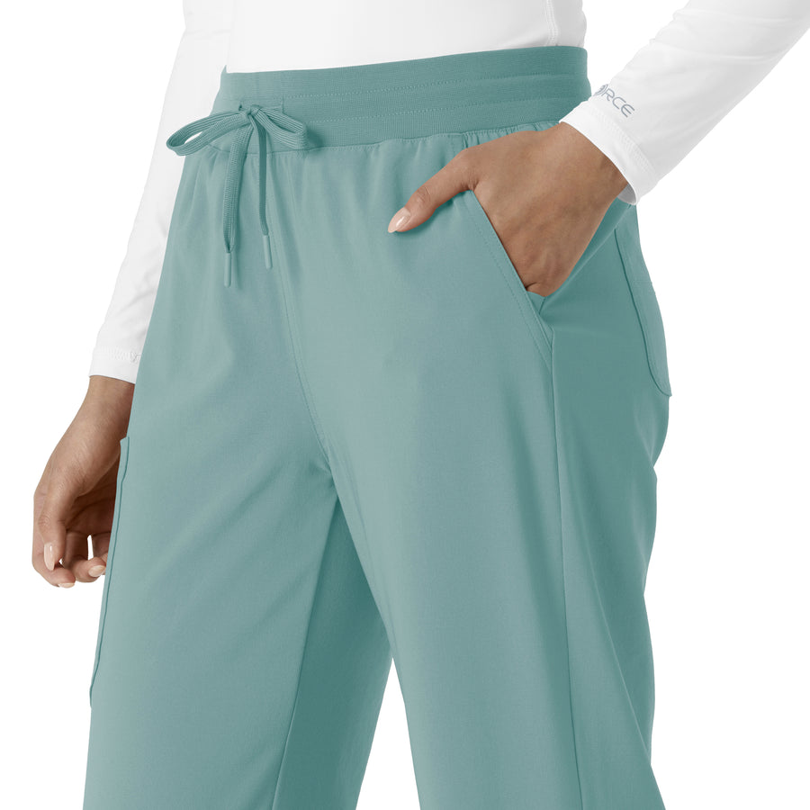 Force Cross-Flex Women's Boot Cut Scrub Pant Summer Blue side detail 2