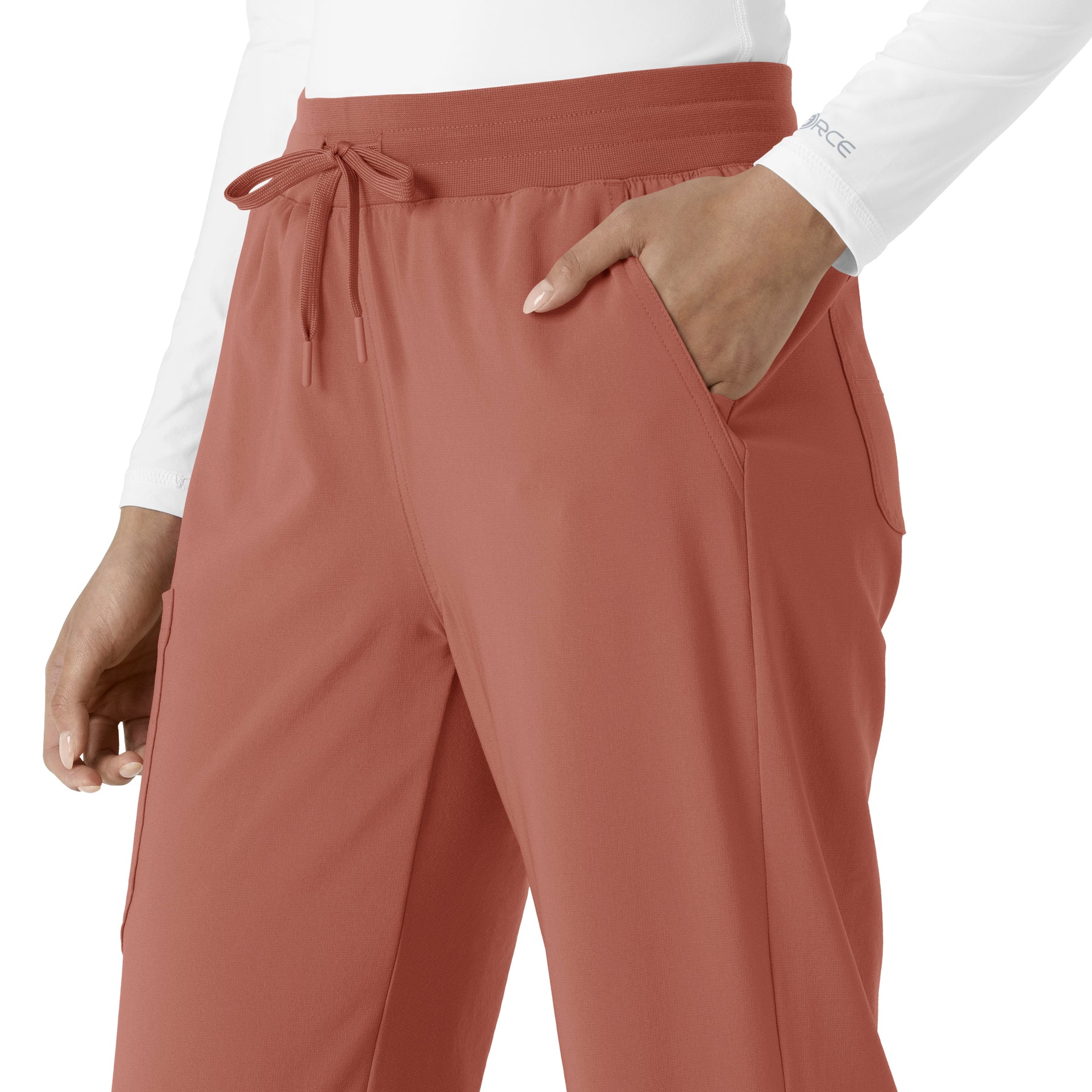 Force Cross-Flex Women's Boot Cut Scrub Pant Wildrose side detail 2