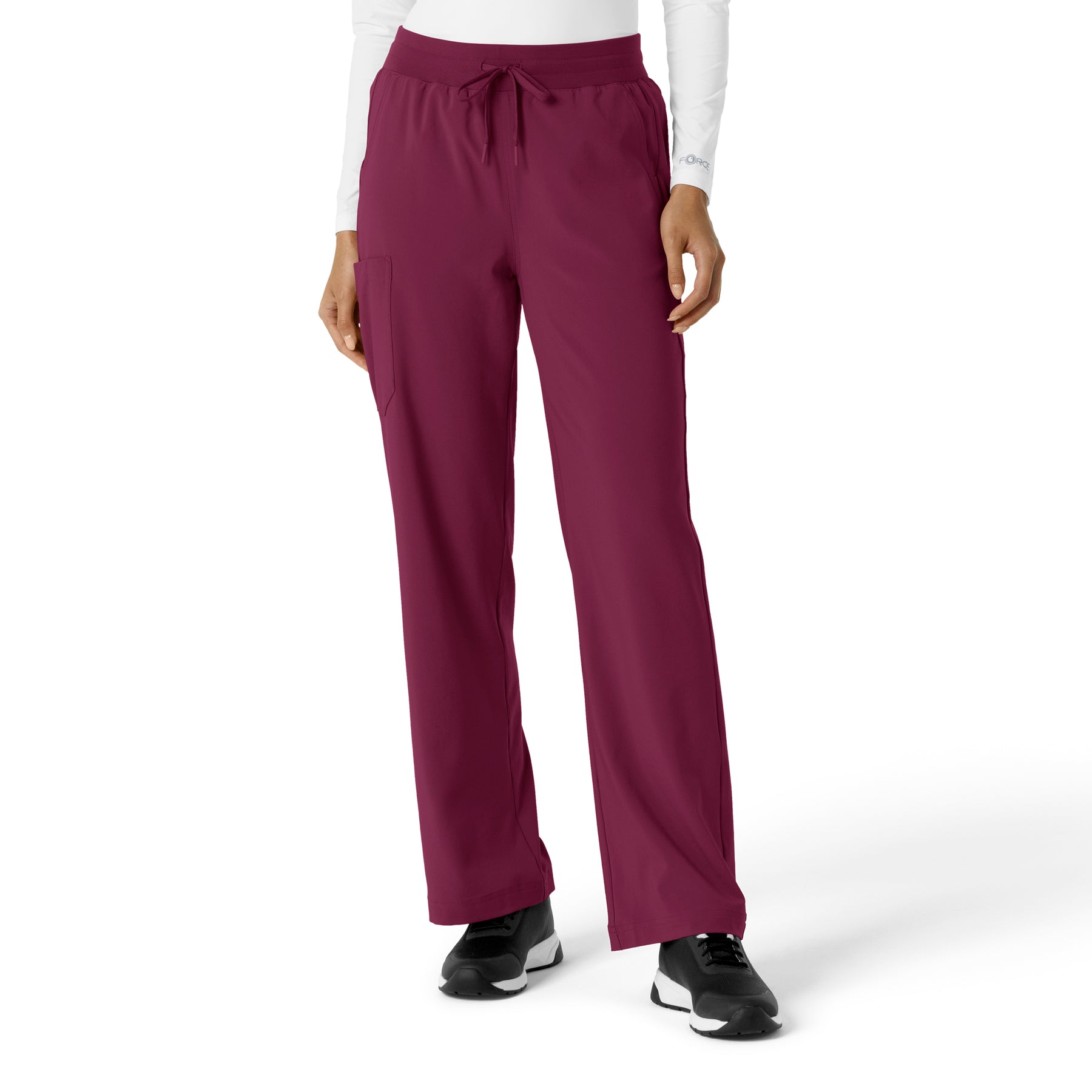 Force Cross-Flex Women's Boot Cut Scrub Pant Wine