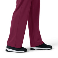 Force Cross-Flex Women's Boot Cut Scrub Pant Wine back detail