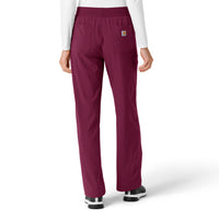 Force Cross-Flex Women's Boot Cut Scrub Pant Wine back view