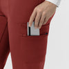 Carhartt Force Cross-Flex Knit Women's Modern Scrub Pant - Amber Terrain zip pocket