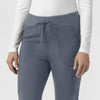 Cross-Flex Knits Knit Women's Modern Fit Scrub Pant Approaching Storm hemline detail
