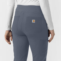 Cross-Flex Knits Knit Women's Modern Fit Scrub Pant Approaching Storm back detail
