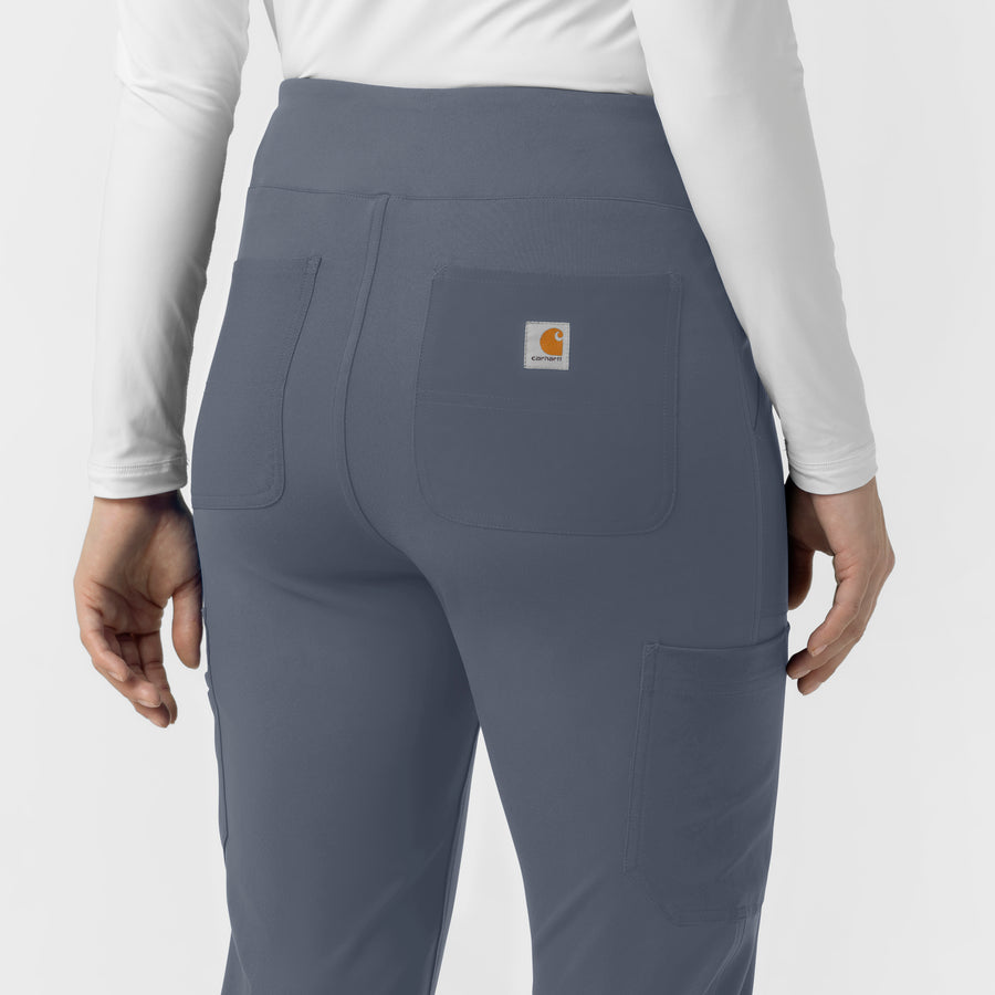 Cross-Flex Knits Knit Women's Modern Fit Scrub Pant Approaching Storm back detail