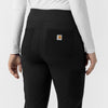 Force Cross-Flex Knit Women's Modern Scrub Pant Black back detail