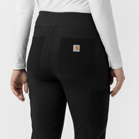 Force Cross-Flex Knit Women's Modern Scrub Pant Black back detail
