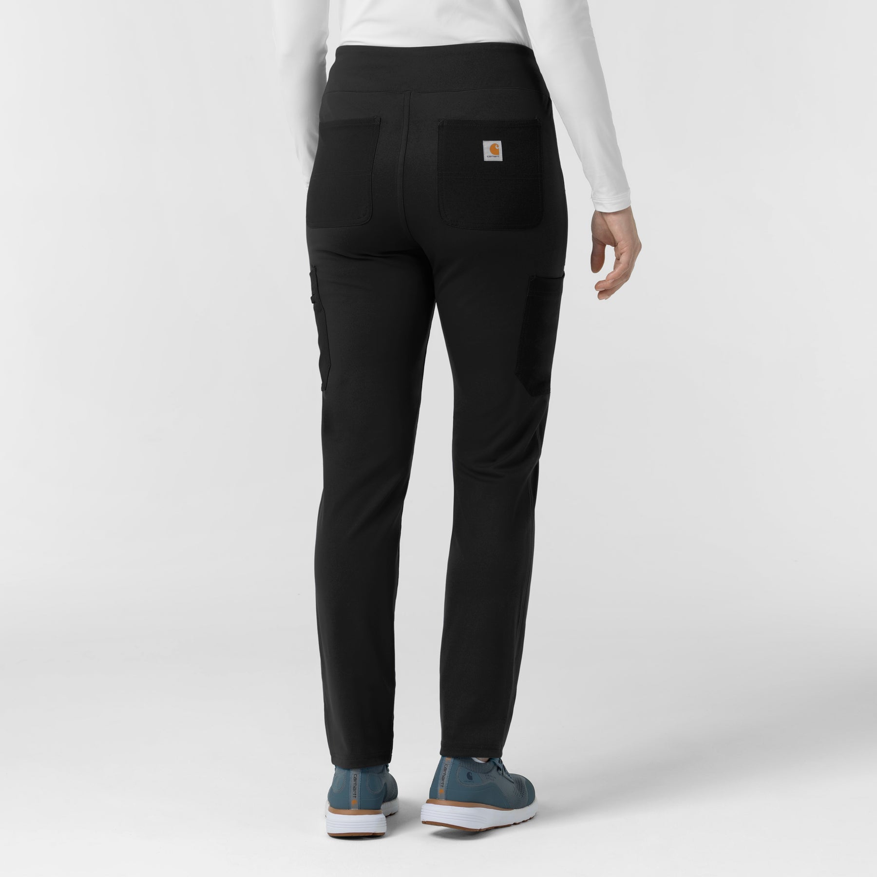 Force Cross-Flex Knit Women's Modern Scrub Pant Black back view
