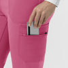Force Cross-Flex Knit Women's Modern Scrub Pant Electric Fuschia front detail