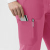 Force Cross-Flex Knit Women's Modern Scrub Pant Electric Fuschia side detail 1