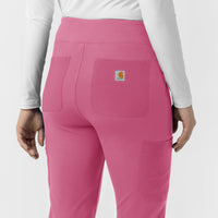 Force Cross-Flex Knit Women's Modern Scrub Pant Electric Fuschia back detail