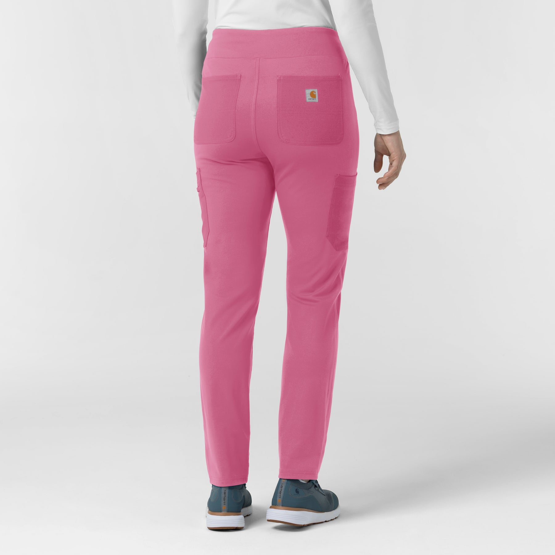 Force Cross-Flex Knit Women's Modern Scrub Pant Electric Fuschia back view