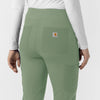 Force Cross-Flex Knit Women's Modern Scrub Pant Green Slate back detail