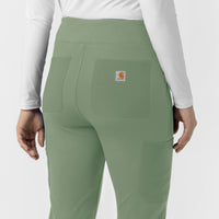 Force Cross-Flex Knit Women's Modern Scrub Pant Green Slate back detail