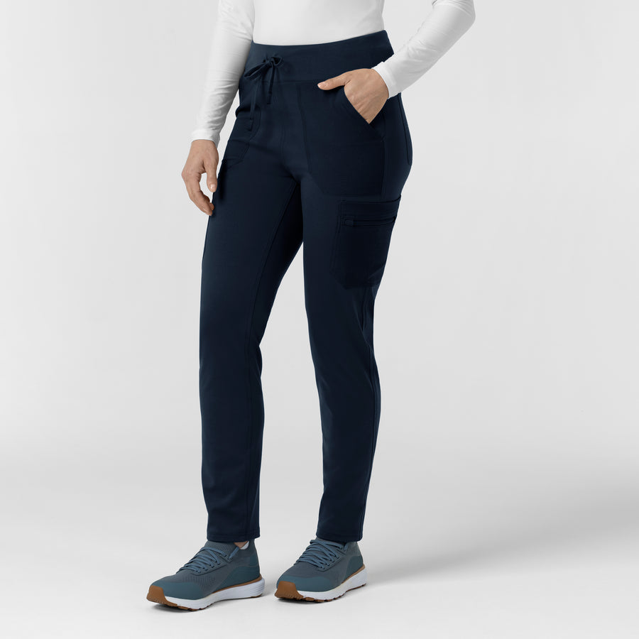 Force Cross-Flex Knit Women's Modern Scrub Pant Navy side view