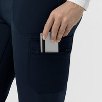 Force Cross-Flex Knit Women's Modern Scrub Pant Navy front detail