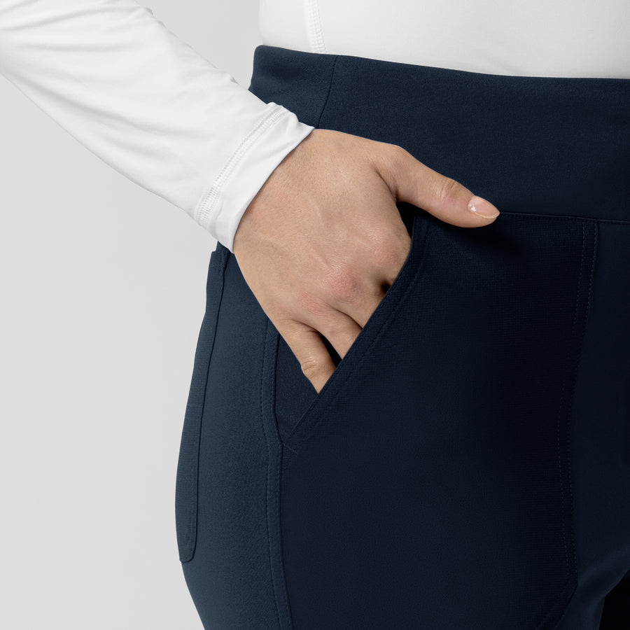 Force Cross-Flex Knit Women's Modern Scrub Pant Navy side detail 2