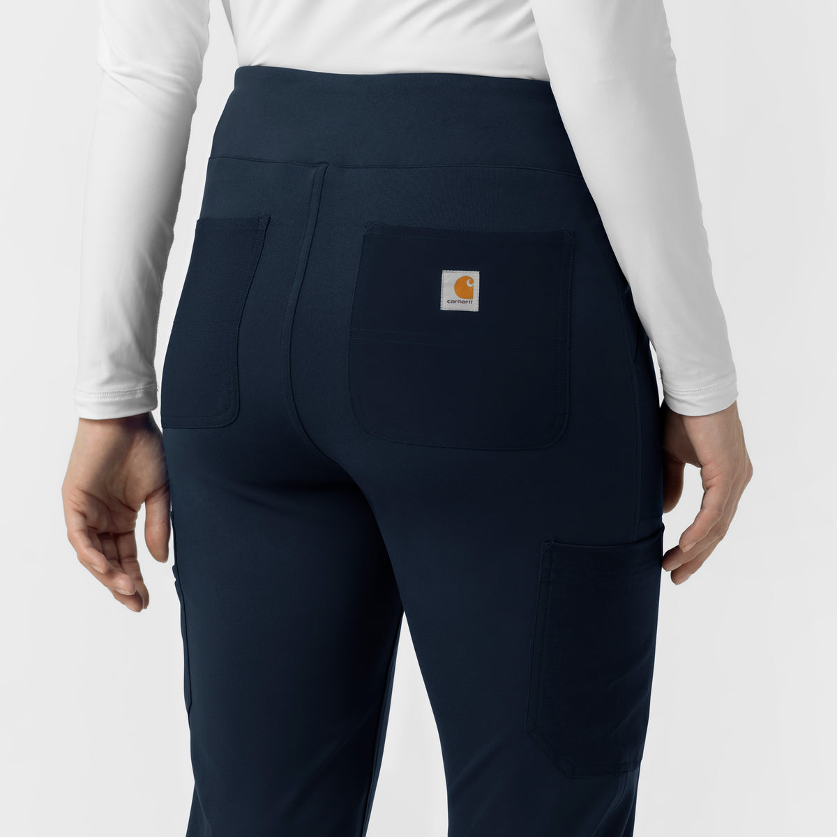 Force Cross-Flex Knit Women's Modern Scrub Pant Navy back detail