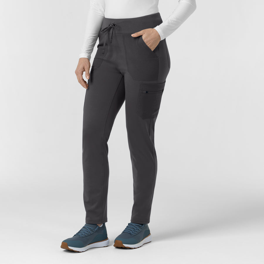 Force Cross-Flex Knit Women's Modern Scrub Pant Pewter side view