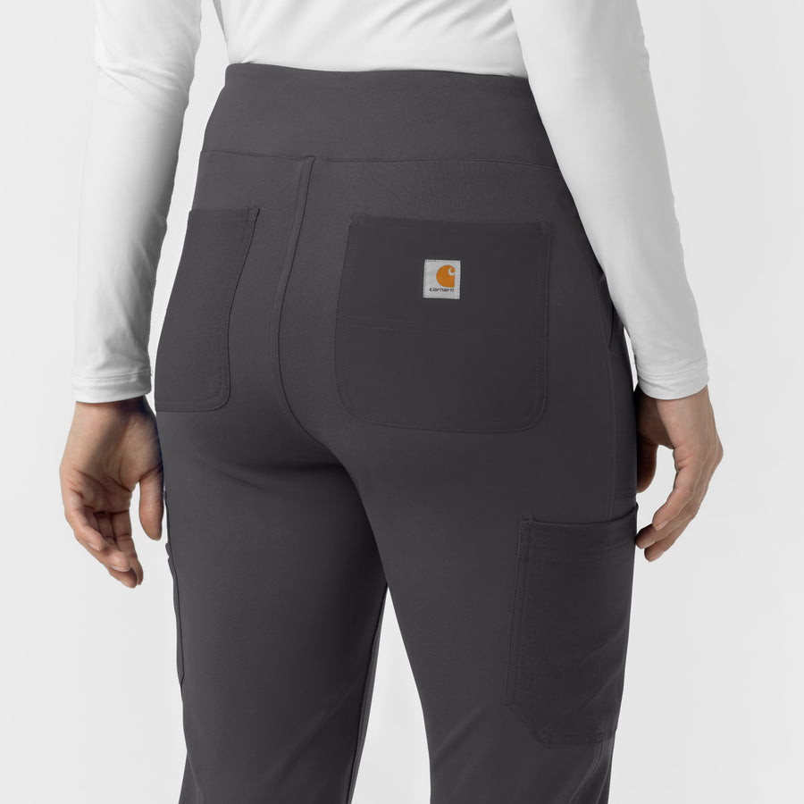 Force Cross-Flex Knit Women's Modern Scrub Pant Pewter back detail