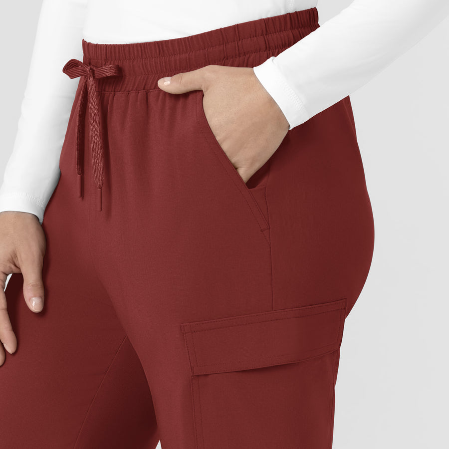 Force Cross-Flex Women’s Force Cross-Flex High Waisted Ankle Scrub Pant Amber Terrain side detail 1