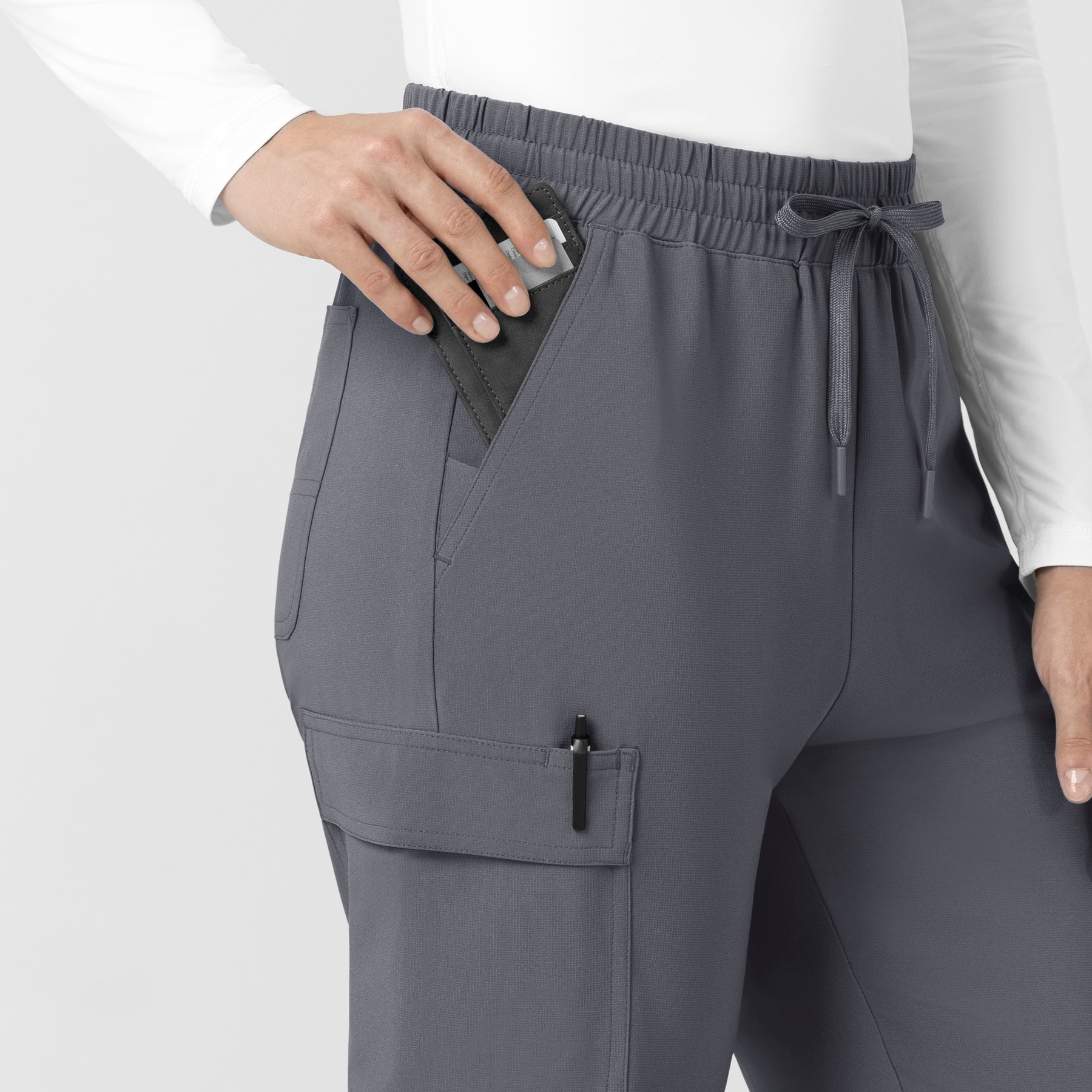 Carhartt Cross-Flex Women’s Cross-Flex High Waisted Ankle Scrub Pant - Approaching Storm